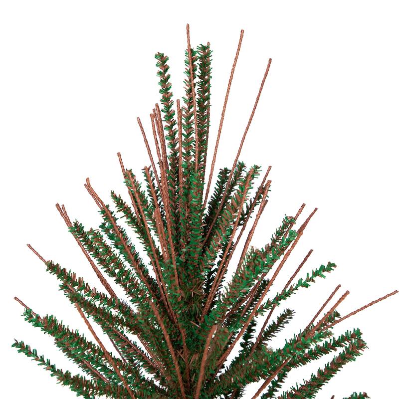 Medium Two-Tone Warsaw Twig Artificial Christmas Tree - 6' - Unlit - 6 Foot