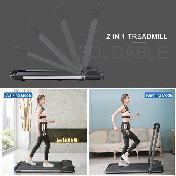 Portable folding sales walking treadmill