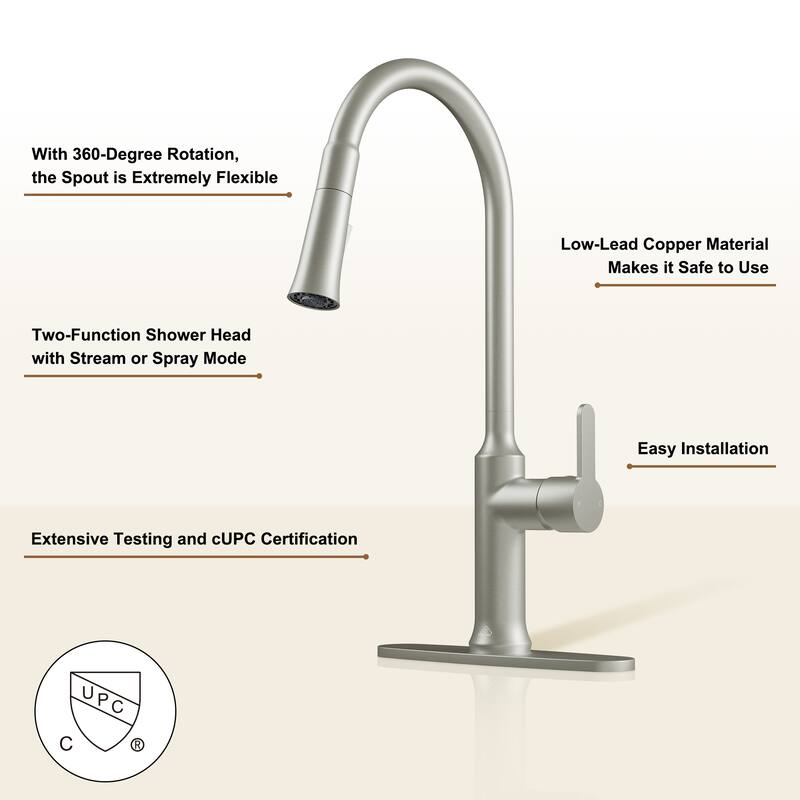 Kitchen Faucet Single-Handle Pull-Out Sprayer Kitchen Sink Faucet