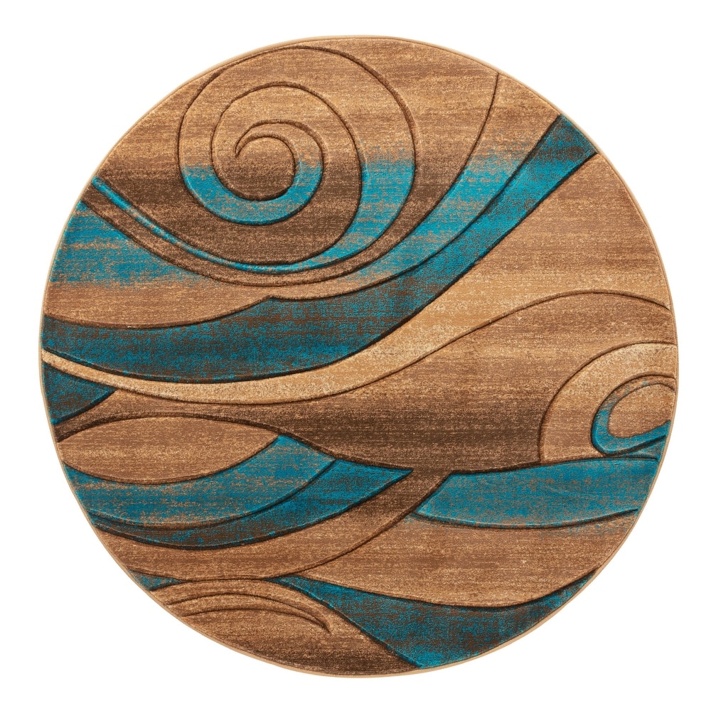 Orelsi Collection Abstract Area Rug