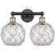 Option Clear Glass with White Rope / Black Antique Brass