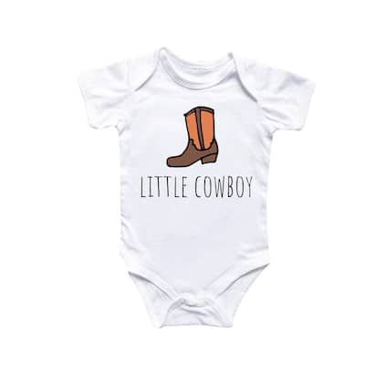 Cowboy Boots Ranch - Baby Boy Girl Clothes Infant Bodysuit Funny Cute Newborn
