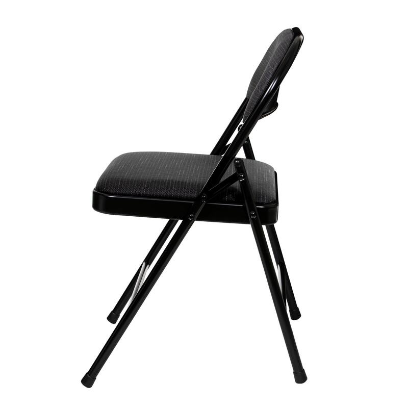 Hampden Furnishings Bernadine Basics Collection Fabric Folding Chair, Pack of 4