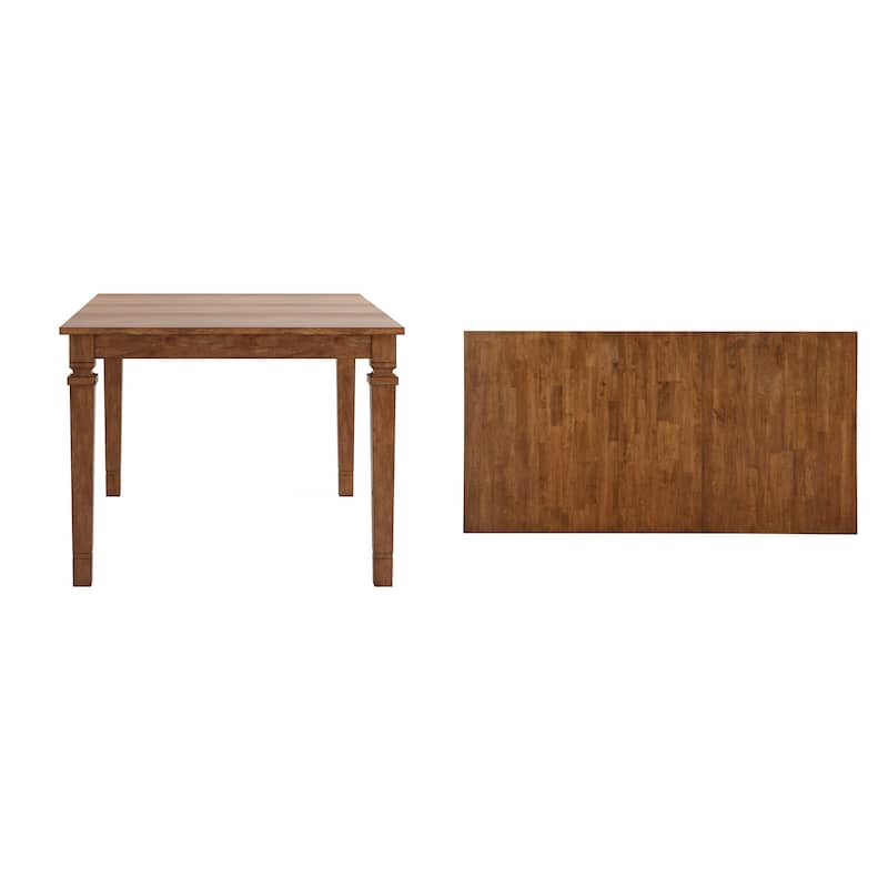 Vikos Solid Wood 48-65.7" Extendable Counter Height Dining Table