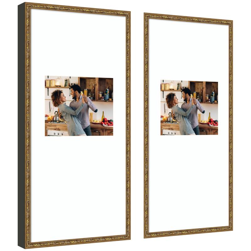 Kate and Laurel Belvedere Bronze Photo Frame Set