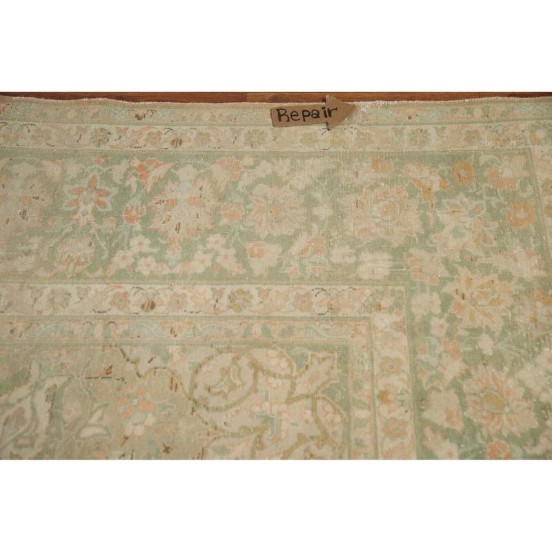 Hand Knotted Oriental 100% Wool Carpet Traditional Floral Oranges & Rust Kashan Area Rug - 13' 1'' X 9' 6''