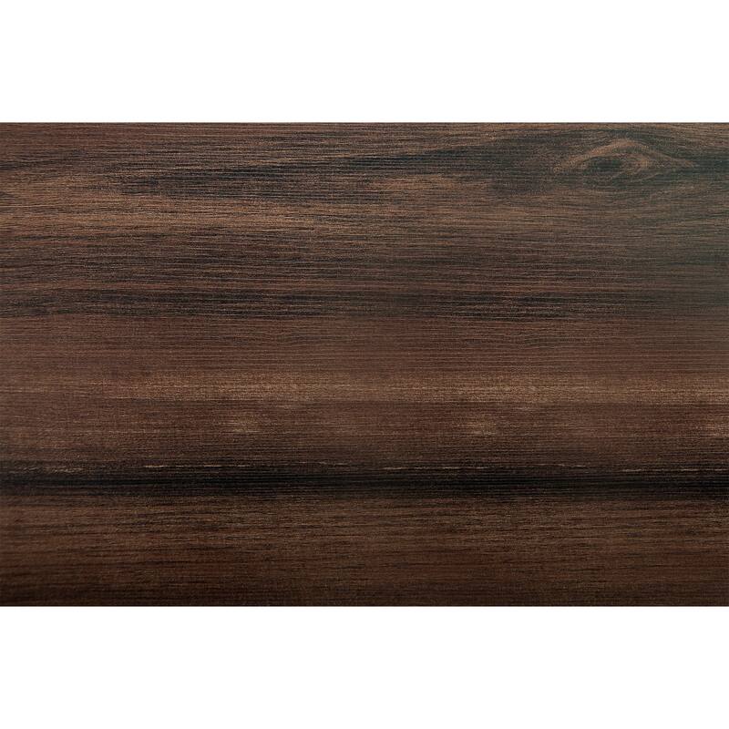 7pc Ash Walnut Finish Dining Table 6x Side Chairs