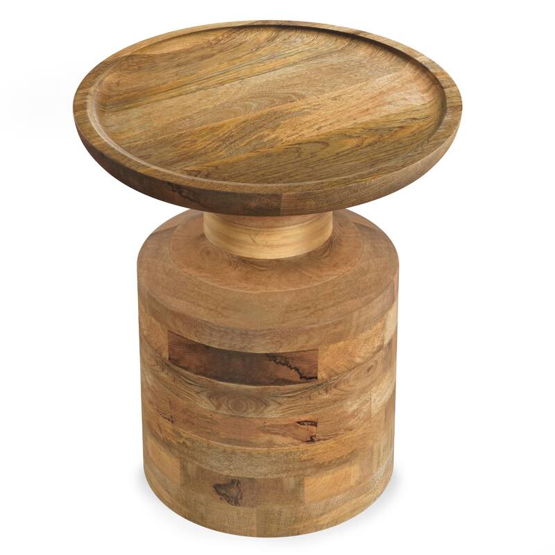 WYNDENHALL Norbury 16 inch Wide Solid Mango Boho Accent Table & Assembled