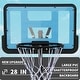 preview thumbnail 20 of 21, Roomfitters Portable Basketball Hoop with 28 Inch Backboard, Adjustable Height 4.8-7.7ft and Stable Base with Wheels
