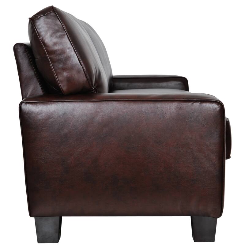 Serta Palisades Upholstered 73" Sofas for Living Room Modern Design Couch, Straight Arms, Soft Upholstery, Tool-Free Assembly