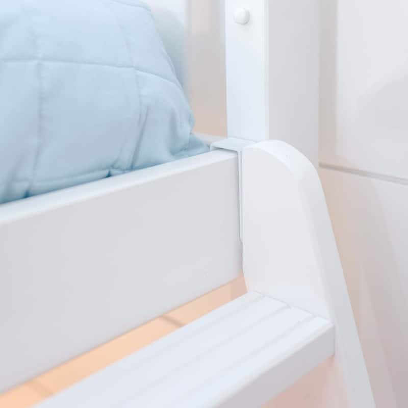 Max and Lily Twin-Size High Loft Bed with Desk