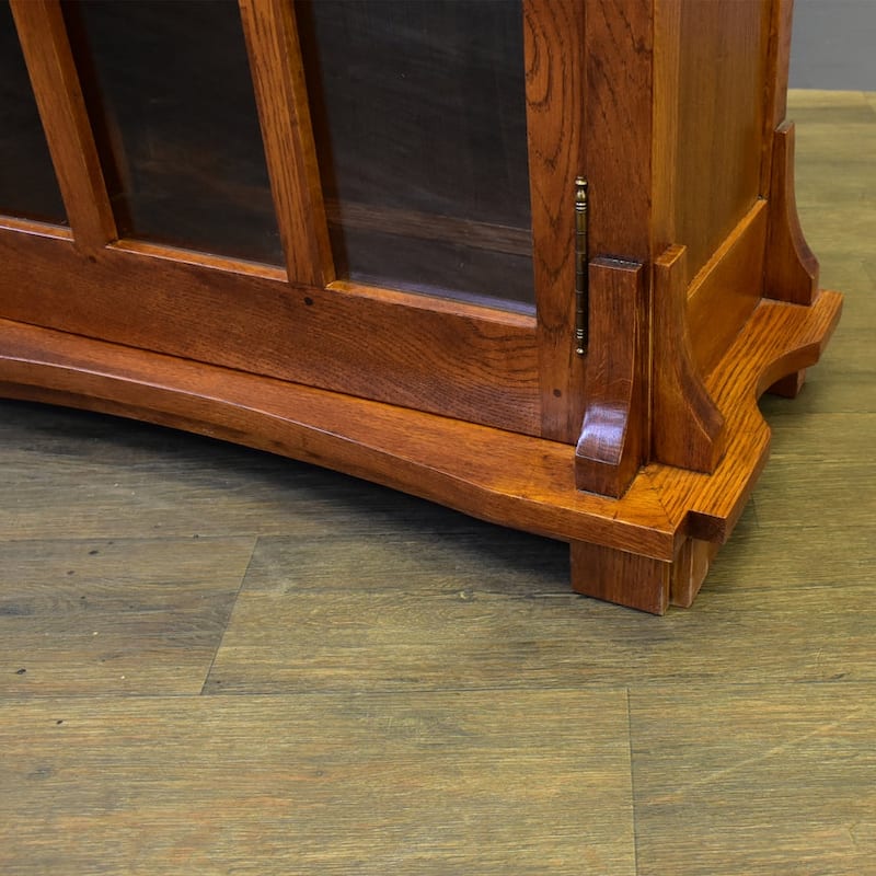 Mission Solid Oak Display Bookcase (2 Colors Available)