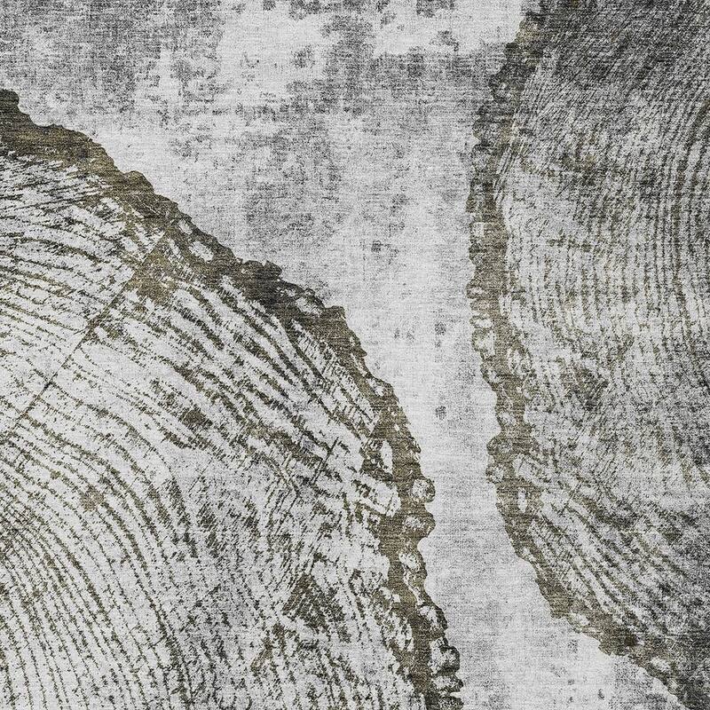 HomeRoots Abstract Transitional Rectangle Outdoor Rug