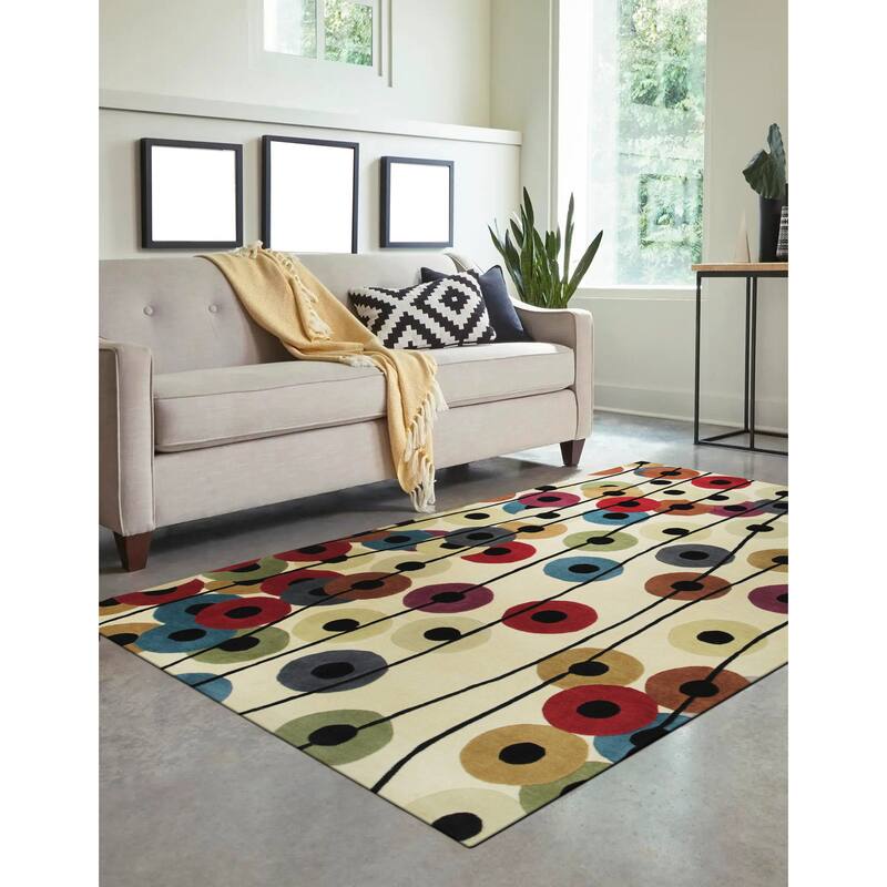 MIX Transitional Stripe Modern Tufted Area Rug - Elegant and Timeless Design - 6' x 9'