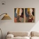 preview thumbnail 20 of 59, Contemplation Dialogue Abstract Art Set Canvas Print by Art Remedy
