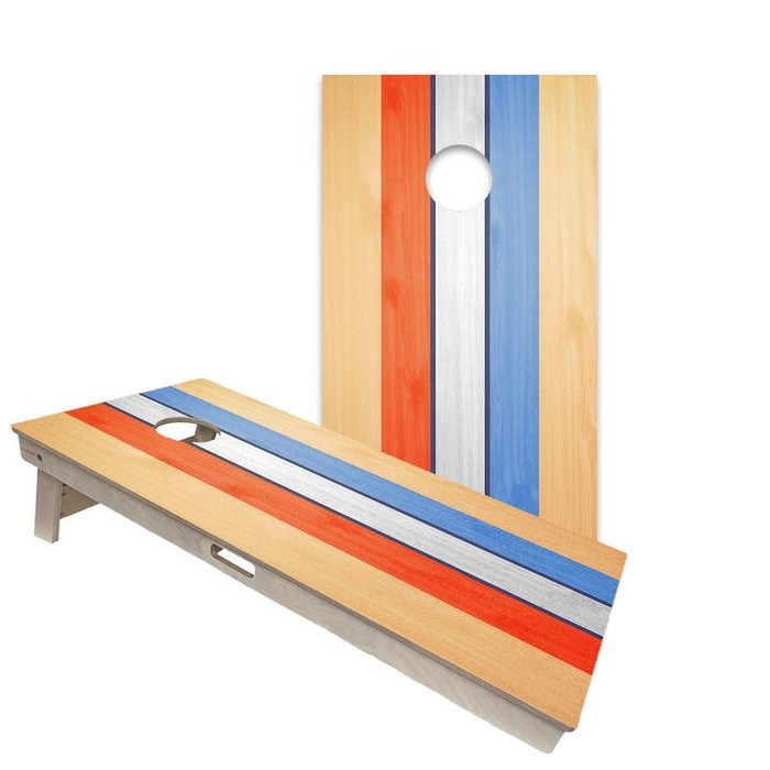 Retro USA Stripes Regulation 2x4 Cornhole Board Set
