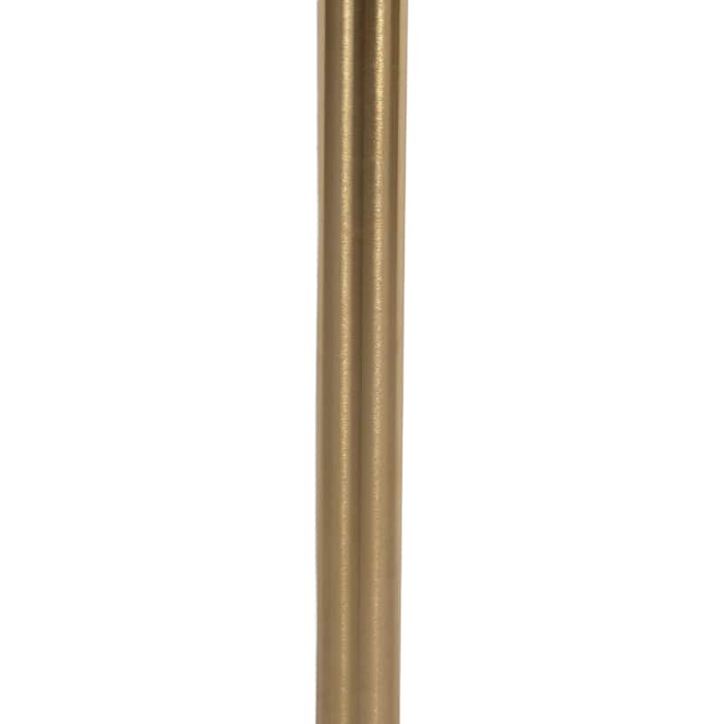 Modern End Table with Marble Top and Aluminum Base - 25" - 24.25"