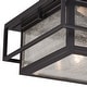 preview thumbnail 2 of 6, Vaxcel Lighting Hyde Park 2 Light 12" Wide Outdoor Flush Mount Square