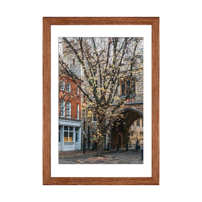 iCanvas "London" by The Urbanteller PFA - Walnut - 24x16x1