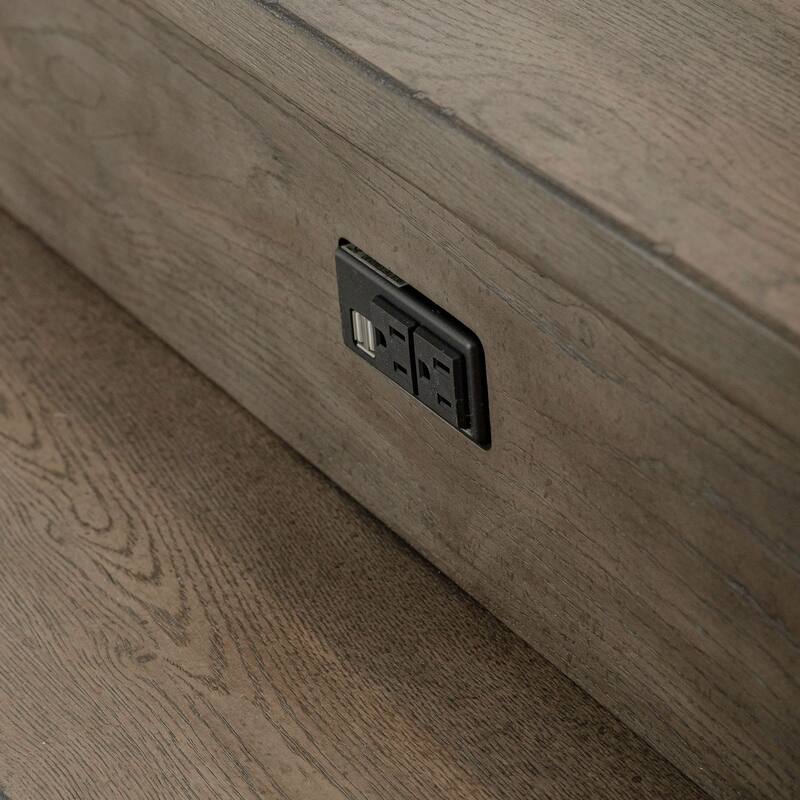 Americana Farmhouse Dusty Taupe Console Bar Table