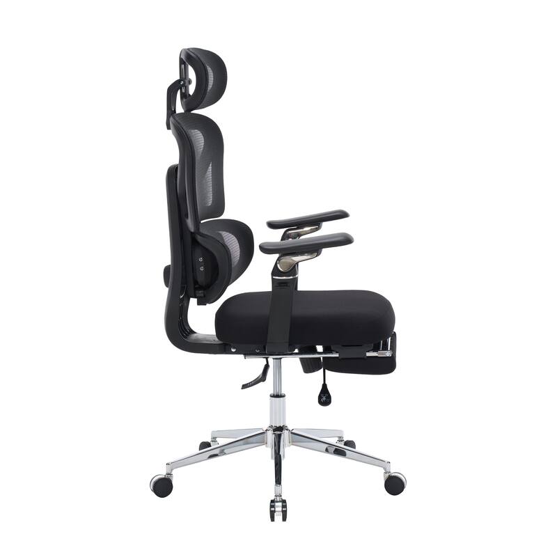Ergonomic Home Office Desk Chair with Massage Lumbar Support,4 D Headrest, Adjustable Back High and Seat Depth