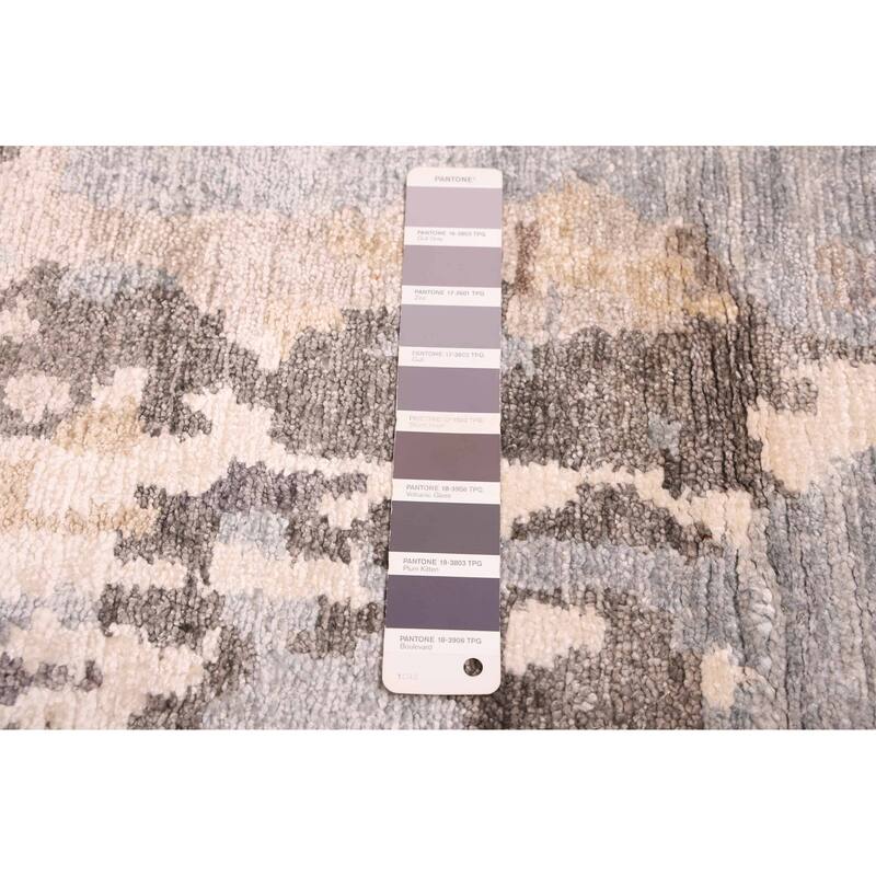 ECARPETGALLERY Hand-knotted Legacy Grey Silk Rug - 5'8 x 7'11