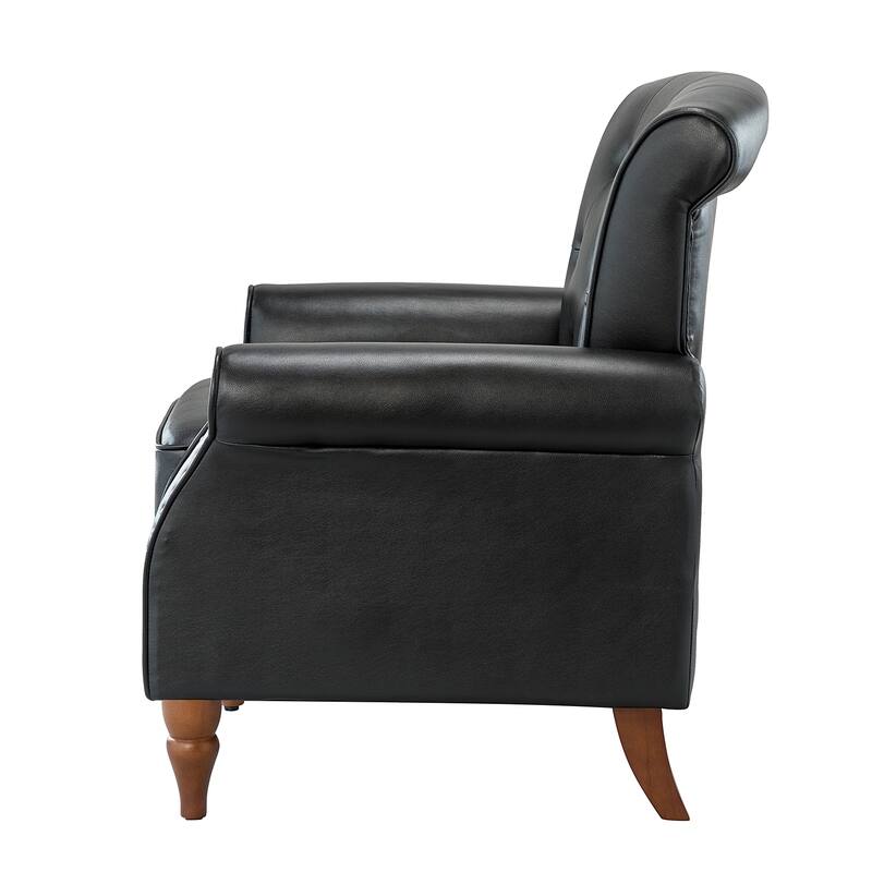 Mycenae Upholstered Accent Armchair with Nailhead Trim Set of 2
