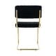 preview thumbnail 14 of 28, Teddy Dining Chair Set of 2 with Upholstered Back Accent Chair and C-Shaped Metal Legs Vanity Chair, Student Desk Chair
