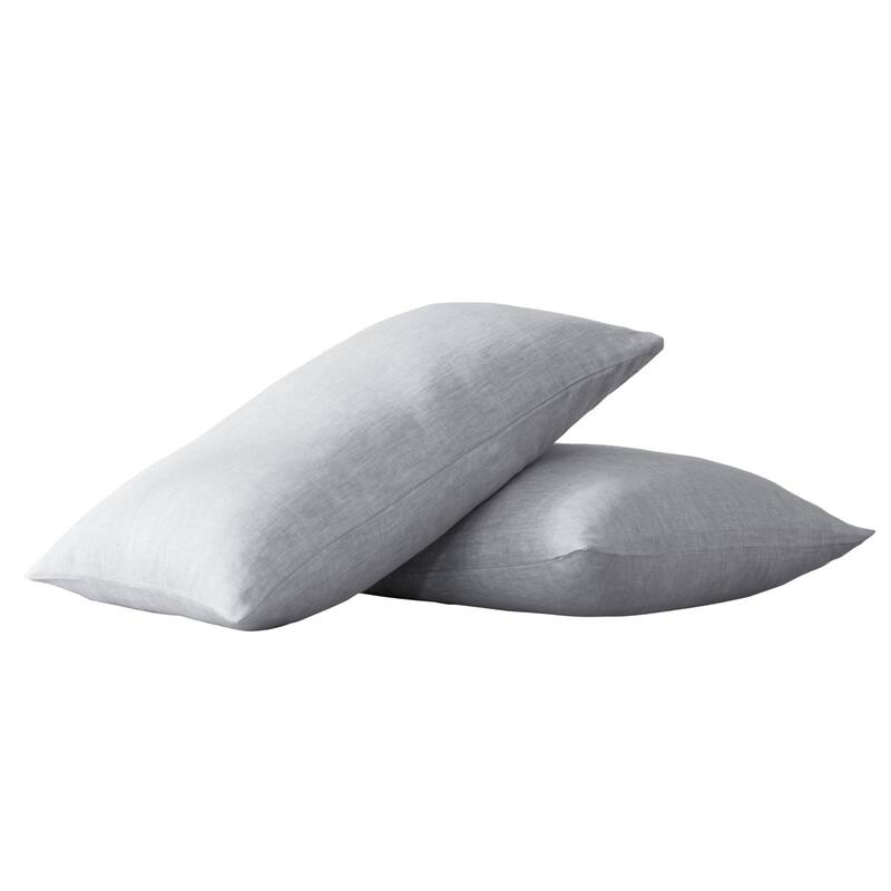 Set of Two Cloud Linen King Pillowcases