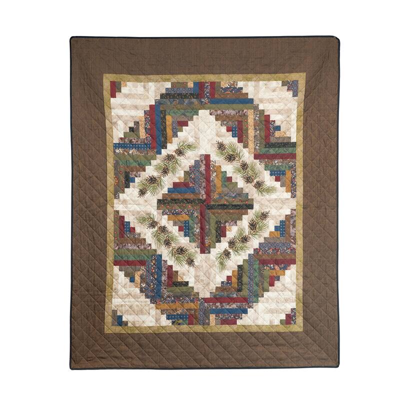 Donna Sharp Whitley Throw - Beige/Brown - Throw