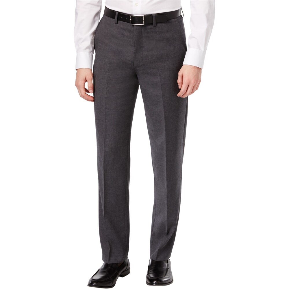 Ryan Seacrest Distinction Mens Chalk Stripe Dress Slacks