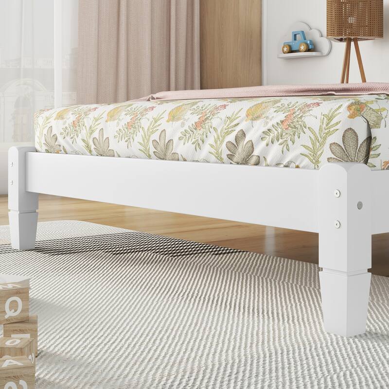 Twin Size Platform Bed with ButtonDecoration Headboard and Bed Slats Bed Bath & Beyond 40596920