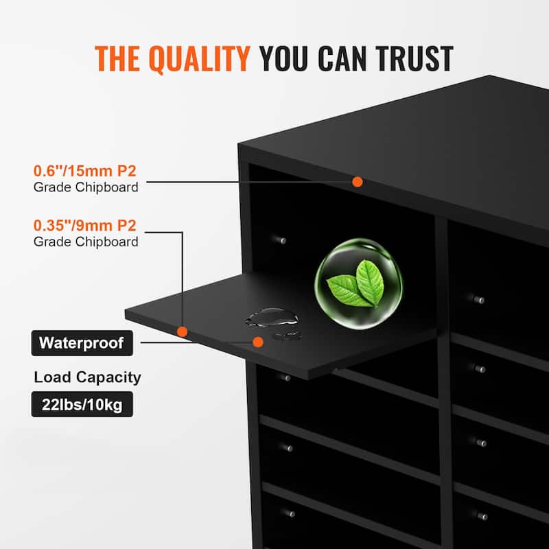 Multi-Purpose Office Literature Organizers with 24 Compartments and Adjustable Shelves Perfect Addition to Any Space