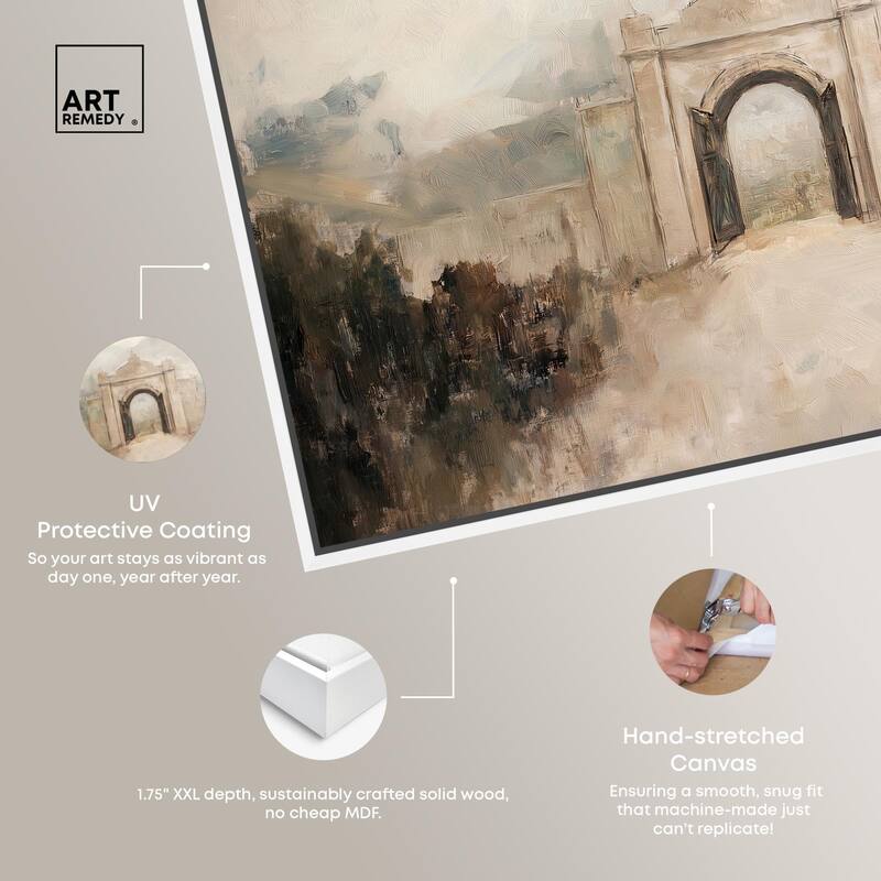 Stone Arch Canvas by Art Remedy