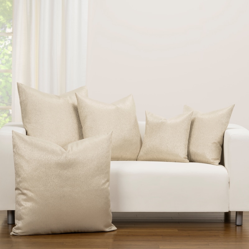 F. Scott Fitzgerald Square Effervescent Champagne Throw Pillow
