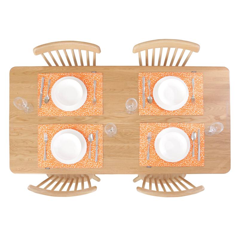 Autumn Fall Leaf Printed Placemats (Set of 4)