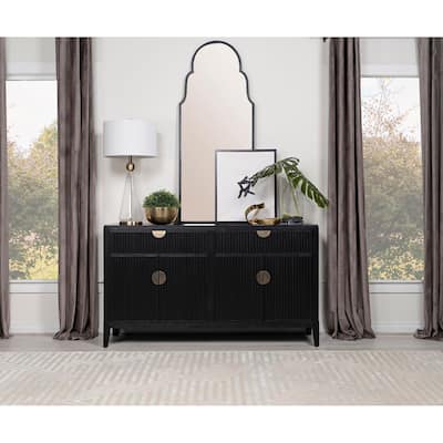 Mason Black 2-drawer Sideboard