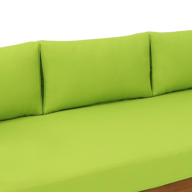 Claremont Outdoor 3-seat Acacia Wood Daybed by Christopher Knight Home