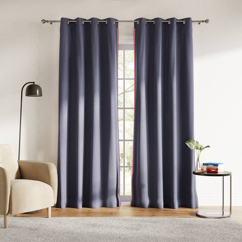 Tommy Hilfiger Hilfiger Stripe Curtain Panel Pair - 95 Inches