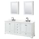 Option White / Giotto Quartz Top / Matte Black Hardware