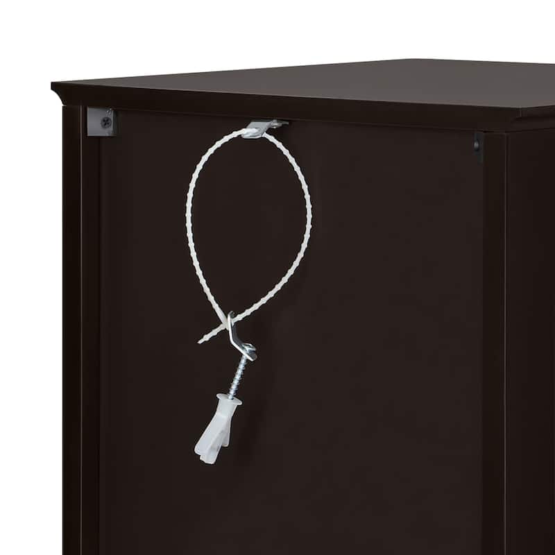 Yaheetech Bathroom Free Standing Storage Floor Cabinet with Drawers
