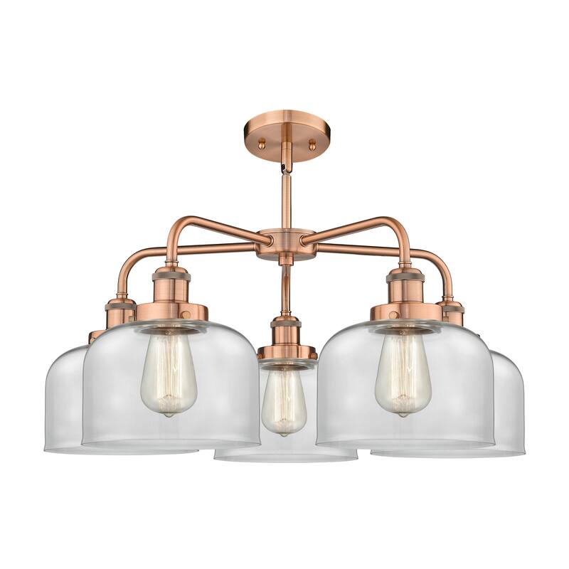 Innovations Lighting Bell - 5 Light 26" Stem Hung Chandelier