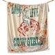 preview thumbnail 66 of 158, Indigo Hill by HiEnd Accents Campfire Sherpa Fleece Throw, 1PC or 3PC 1-Piece - Long Live Cowgirls