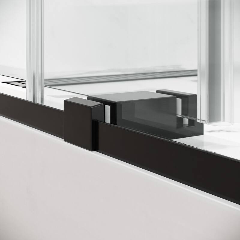 Seawin Verona Light Bypass Frameless Sliding Glass Shower Door 56 - 60 in. W x 76 in. H 1/4 in. (6 mm) Clear Tempered Glass