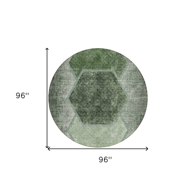 HomeRoots Geometric Transitional Rectangle Outdoor Rug