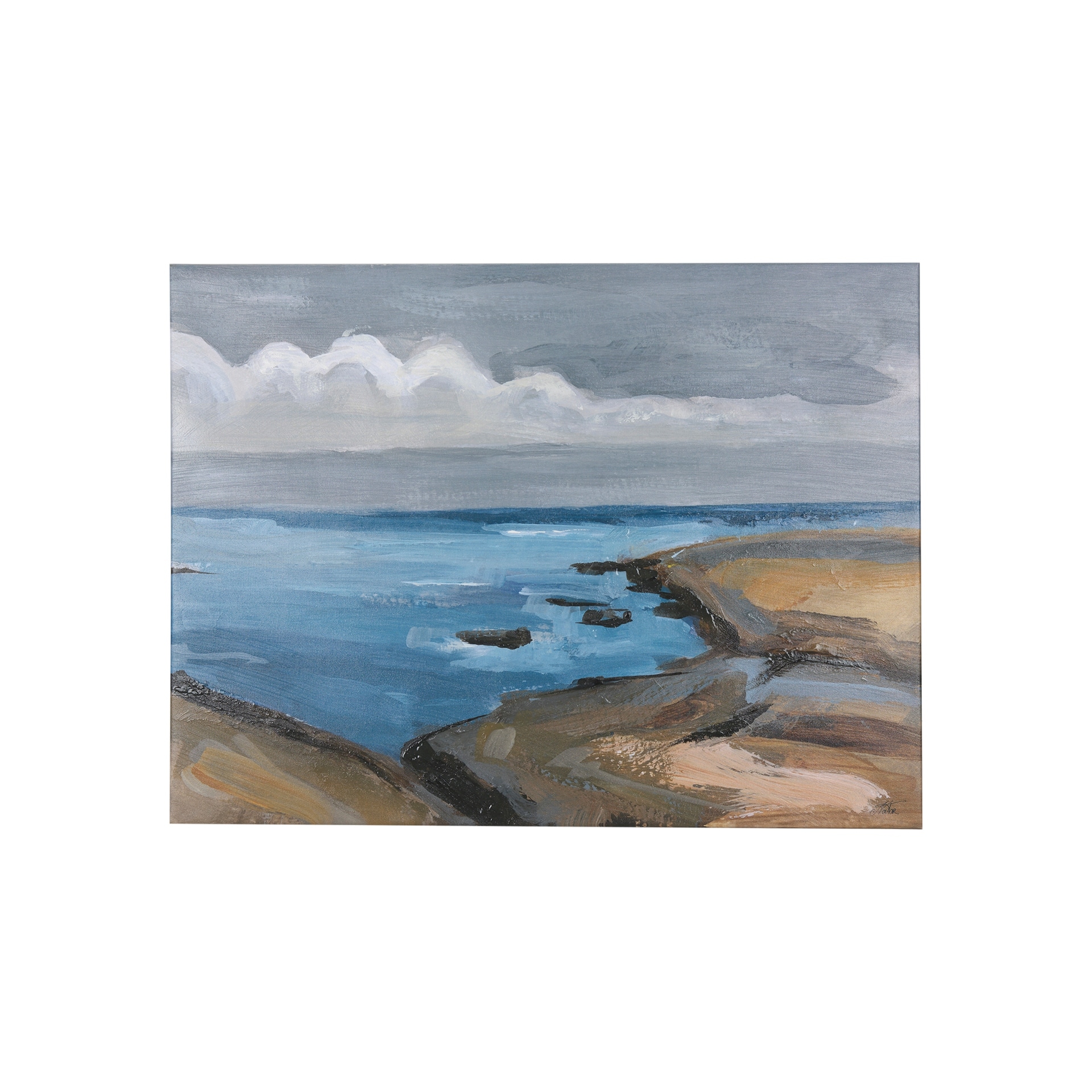 Grey Sky II (40 x 30) Canvas Art Print