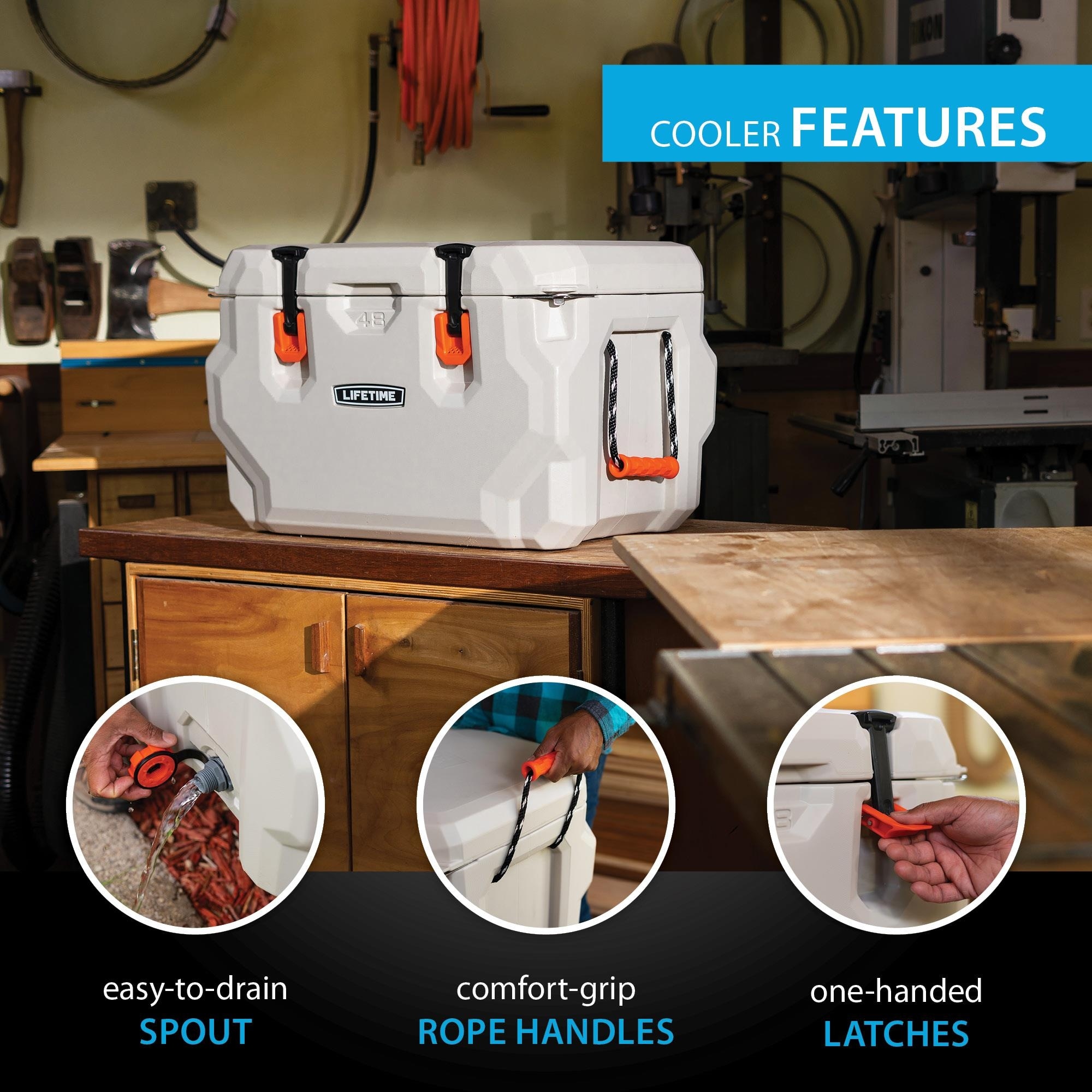 Lifetime 48 Quart High Performance Cooler Overstock 39996554