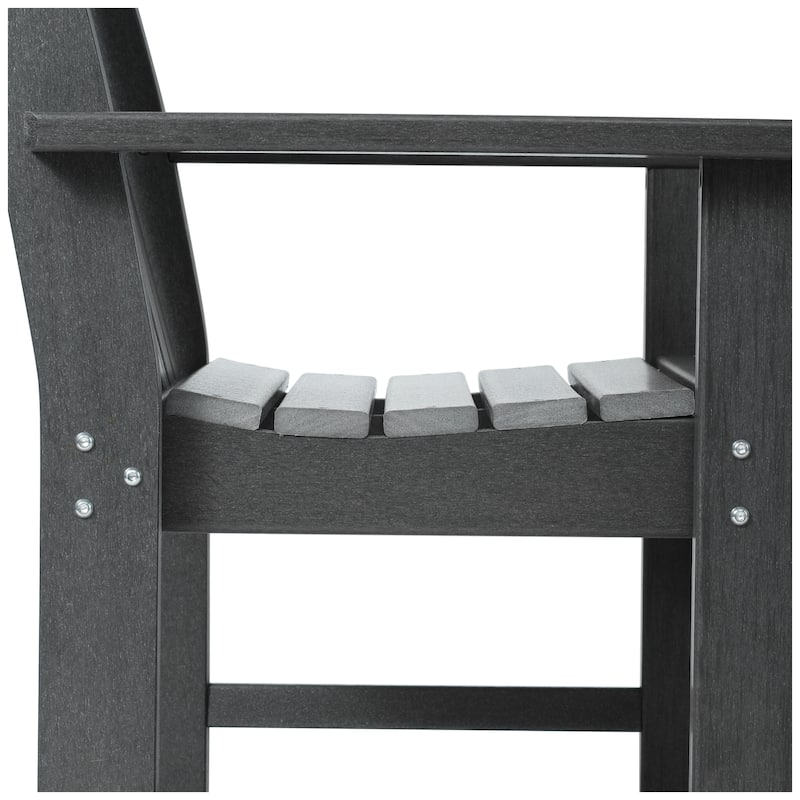 Polytrends Laguna Outdoor Patio Garden Arm Chair Set with Side Table