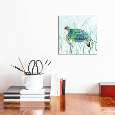iCanvas "Sea Turtle Swim II" by Carol Robinson Canvas Print