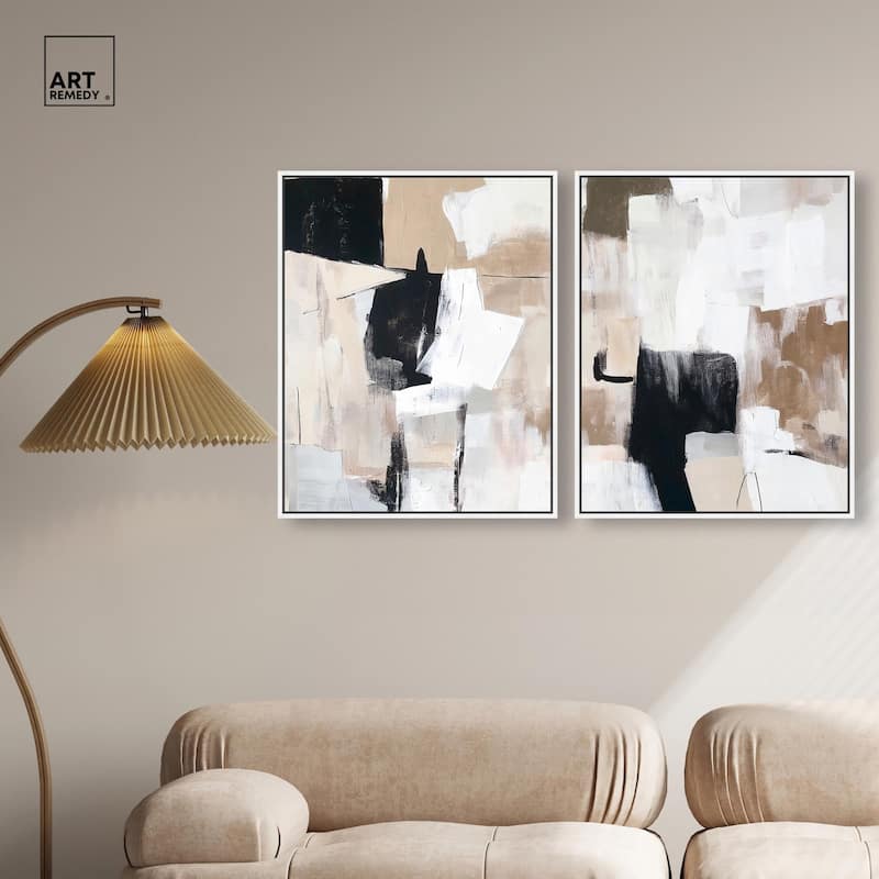 Endless Contrast Canvas Set of 2 by Art Remedy